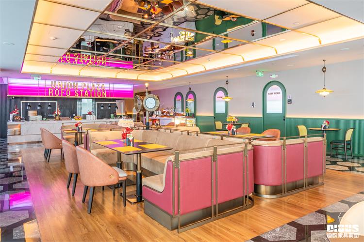 酒店吧臺休閑區(qū)和餐廳家具