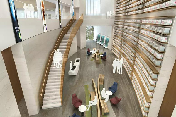 迪歐展示家具案例丨杭州建德圖書(shū)館家具工程配套：以空間為載舟，尋找閱覽之境
